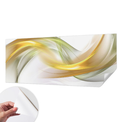 3D wall mural with a fluid harmony design