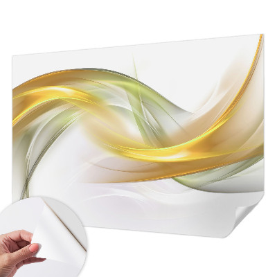 3D wall mural with a fluid harmony design