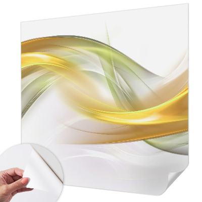 3D wall mural with a fluid harmony design