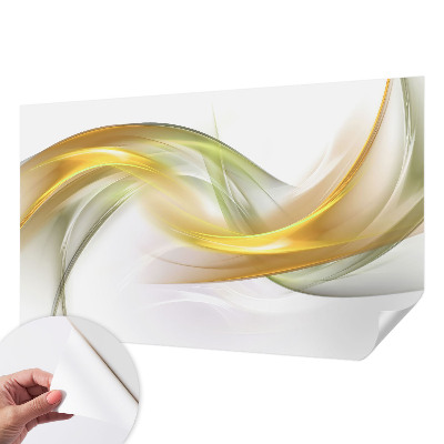 3D wall mural with a fluid harmony design
