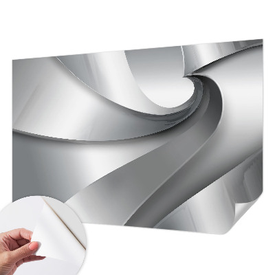 3D photo wallpaper mural with a geometric spirals design