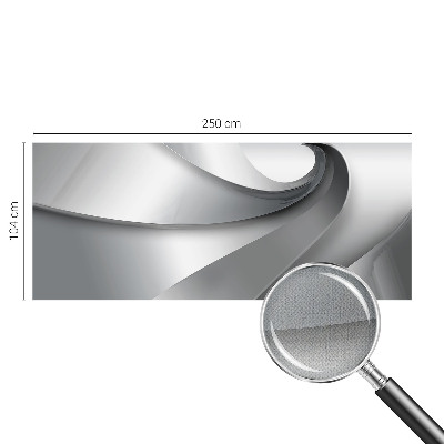 3D photo wallpaper mural with a geometric spirals design