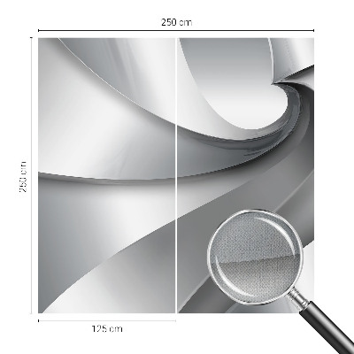 3D photo wallpaper mural with a geometric spirals design