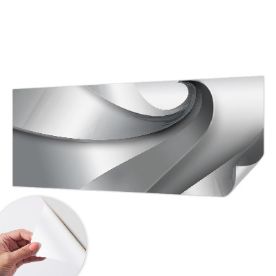 3D photo wallpaper mural with a geometric spirals design