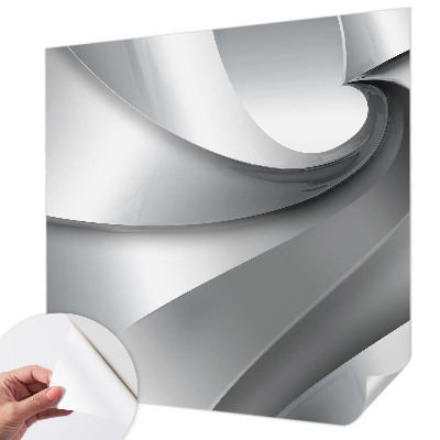 3D photo wallpaper mural with a geometric spirals design