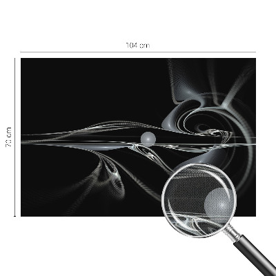 Nursery wall mural with fluid line pattern suitable for nurseries