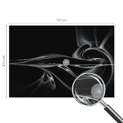Nursery wall mural with fluid line pattern suitable for nurseries