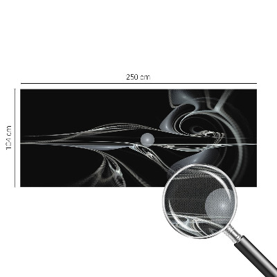 Nursery wall mural Fluid lines