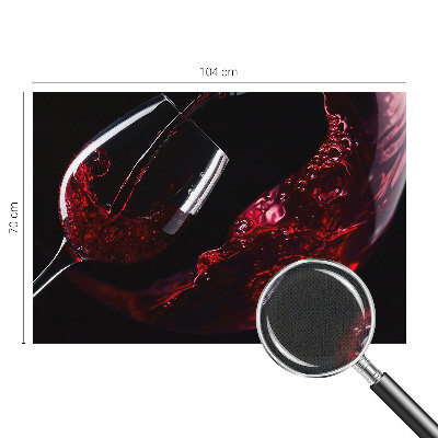 Peel and stick wall mural for living room Red wine