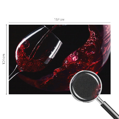 Peel and stick wall mural for living room in a red wine color