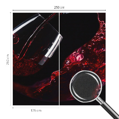 Peel and stick wall mural for living room Red wine