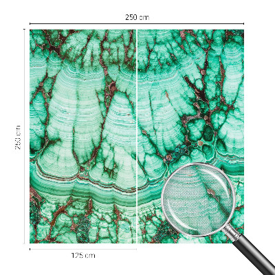 Baby room wall mural Green patterns