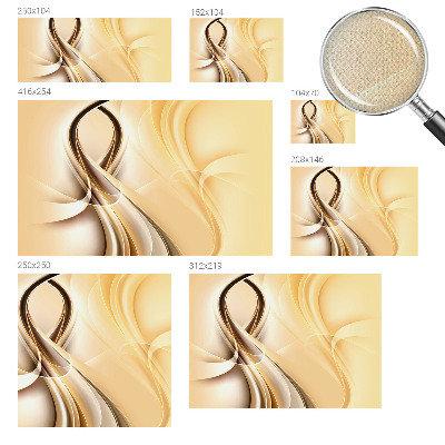 Peel and stick wall mural with a wavy line pattern