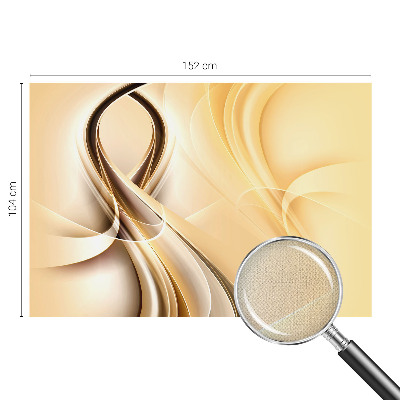 Peel and stick wall mural with a wavy line pattern