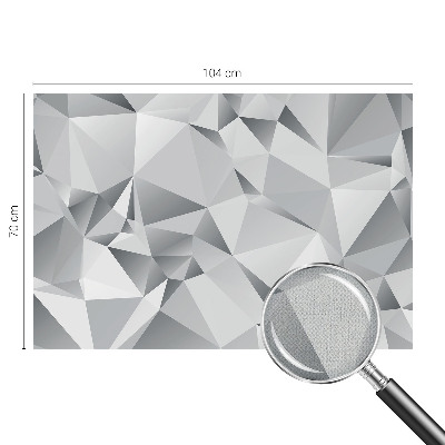 Stick-on wall mural with an abstract geometric design