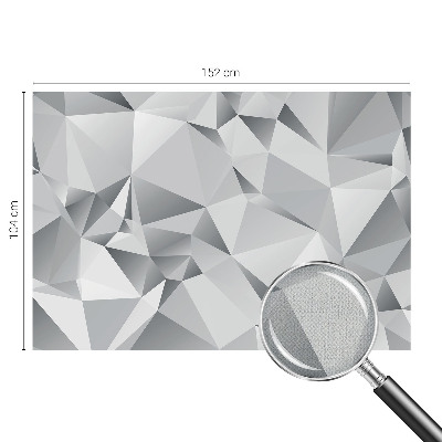 Stick-on wall mural with an abstract geometric design