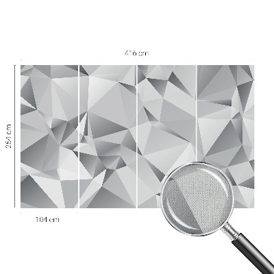 Stick-on wall mural with an abstract geometric design