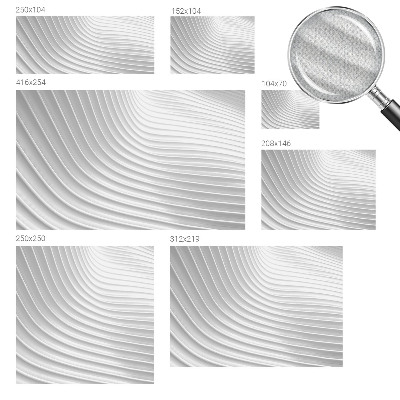 Self-adhesive photo wallpaper with an elegant waves pattern