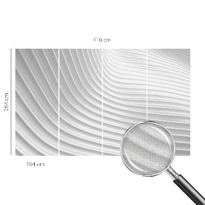 Self-adhesive photo wallpaper with an elegant waves pattern