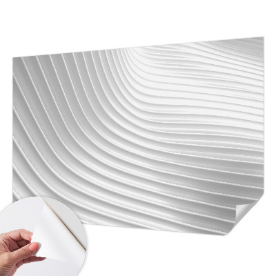 Self-adhesive photo wallpaper with an elegant waves pattern