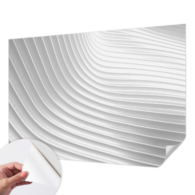 Self-adhesive photo wallpaper with an elegant waves pattern