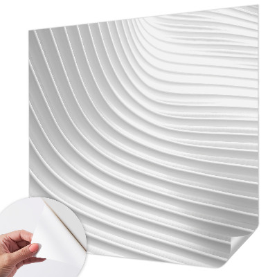 Self-adhesive photo wallpaper with an elegant waves pattern