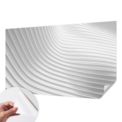 Self-adhesive photo wallpaper with an elegant waves pattern