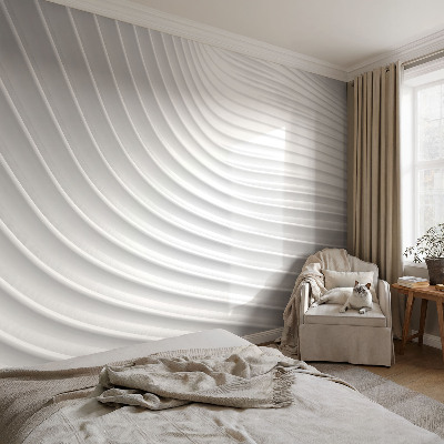 Self-adhesive photo wallpaper with an elegant waves pattern