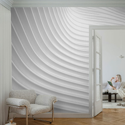 Self-adhesive photo wallpaper with an elegant waves pattern