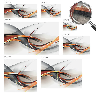 Removable wall mural wallpaper with an abstract dynamic pattern
