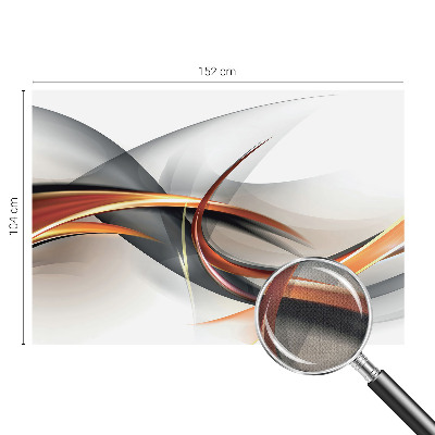 Removable wall mural wallpaper with an abstract dynamic pattern