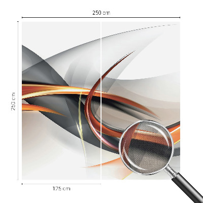 Removable wall mural wallpaper with an abstract dynamic pattern