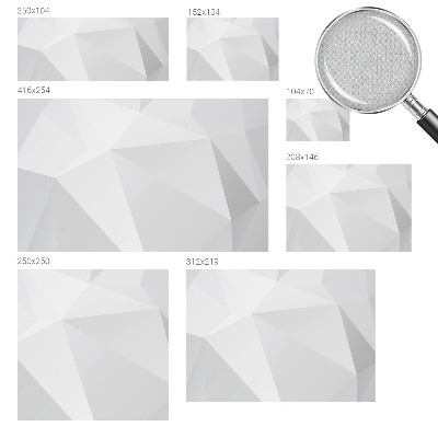 Removable wall mural Gray triangles