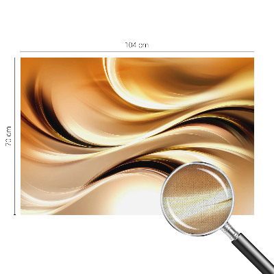 Peel and stick wall mural for living room with a fluid lines design