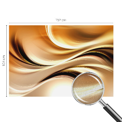 Peel and stick wall mural for living room with a fluid lines design