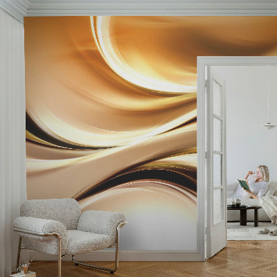 Peel and stick wall mural for living room Fluid lines