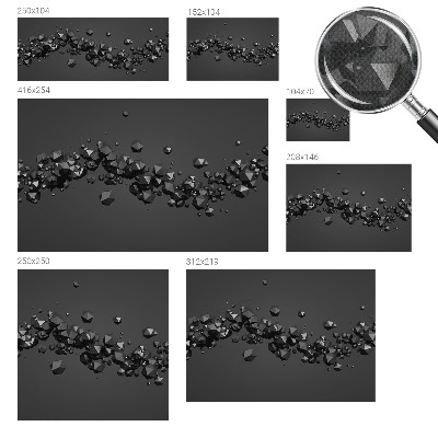 Peel and stick wall mural for bedroom with a black abstract lump pattern