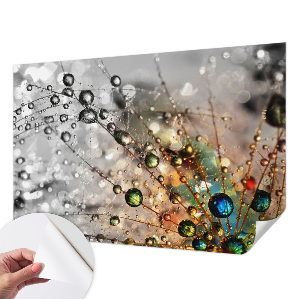 Peel and stick wall mural for kids' room with the I Dew Jewels design