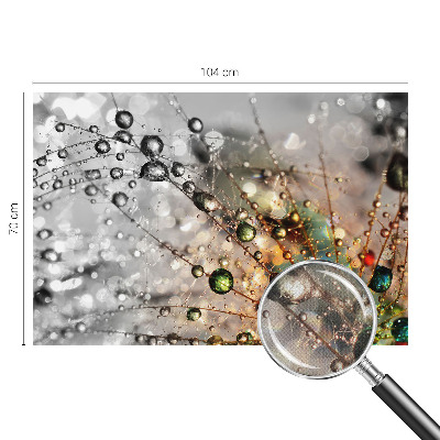 Peel and stick wall mural for kids' room with the I Dew Jewels design