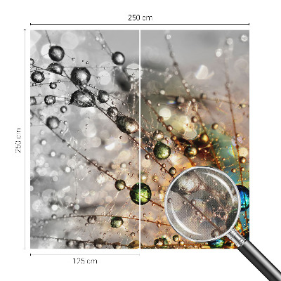 Peel and stick wall mural for kids' room I dew jewels