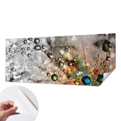 Peel and stick wall mural for kids' room with the I Dew Jewels design