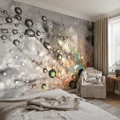 Peel and stick wall mural for kids' room with the I Dew Jewels design