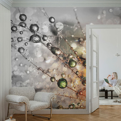 Peel and stick wall mural for kids' room with the I Dew Jewels design