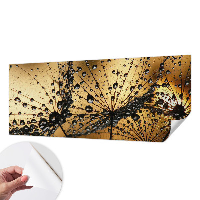 3D photo wallpaper mural with a delicate raindrop design