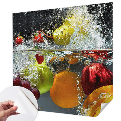 Peel and stick wall mural Fruit in water