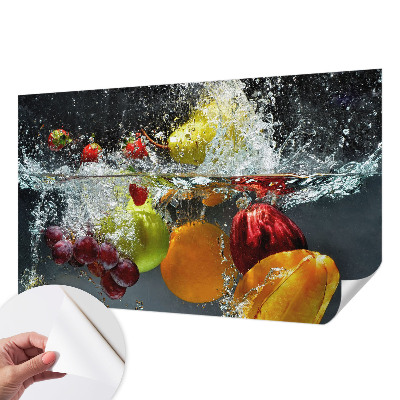Peel and stick wall mural Fruit in water