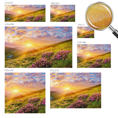 Self-adhesive wall mural Mountain West