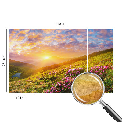 Self-adhesive wall mural Mountain West