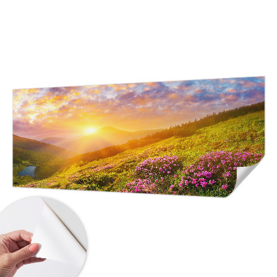 Self-adhesive wall mural Mountain West