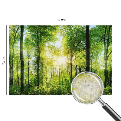 Peel and stick wall mural for kids' room with a forest harmony design